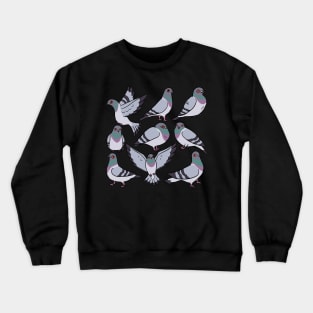 Cute Pigeons illustration Crewneck Sweatshirt